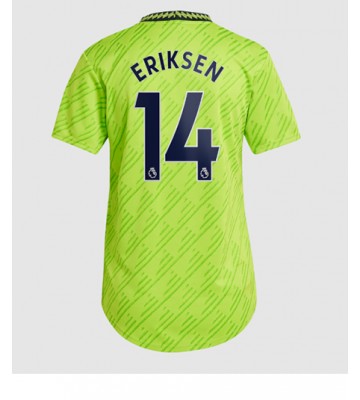 Manchester United Christian Eriksen #14 Tredjedrakt Kvinner 2022-23 Kortermet